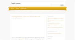 Desktop Screenshot of frugaljourney.com