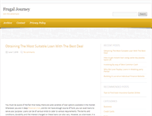 Tablet Screenshot of frugaljourney.com
